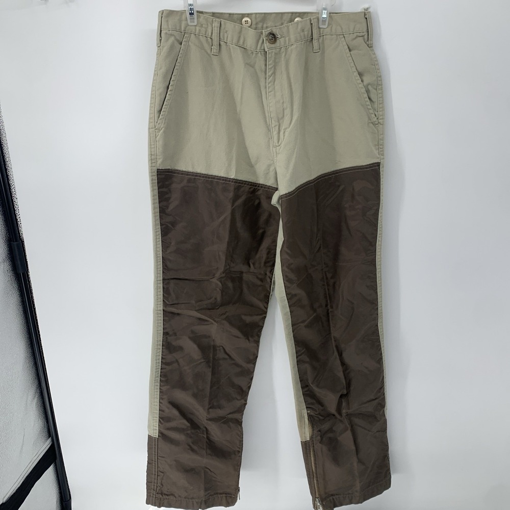 Saf T Bak Hunting Pants Mens 34x32 Vintage 90s Brush Guard Tan Brown Field Wear